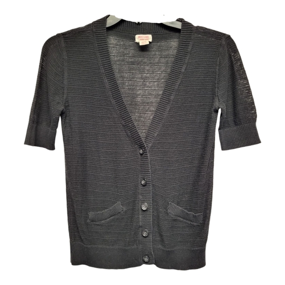 Mossimo Supply Co. Sweaters - Mossimo Women's Short Sleeve Black Cardigan - Size XS